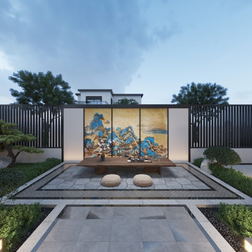New Chinese Style Courtyard/landscape-ID:999243025