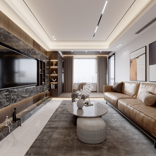 Modern A Living Room-ID:347054003