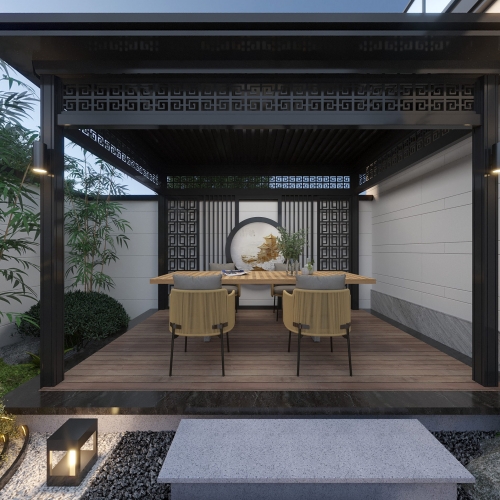 New Chinese Style Courtyard/landscape-ID:614749916