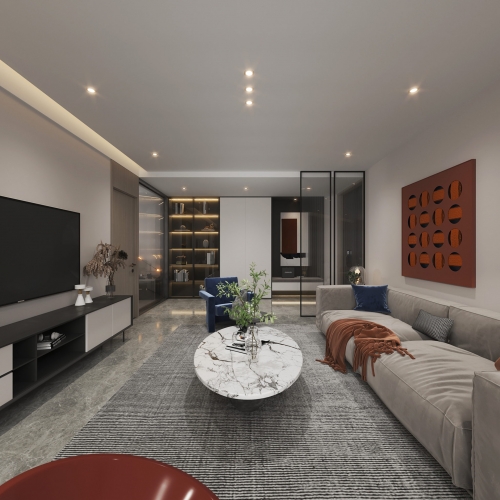 Modern A Living Room-ID:532677899