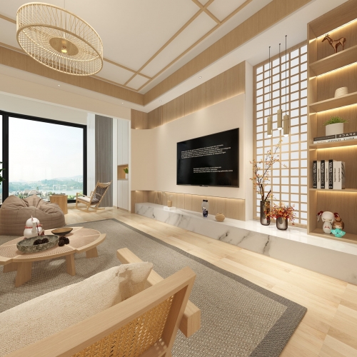 Japanese Style A Living Room-ID:564224003