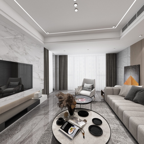 Modern A Living Room-ID:570327046