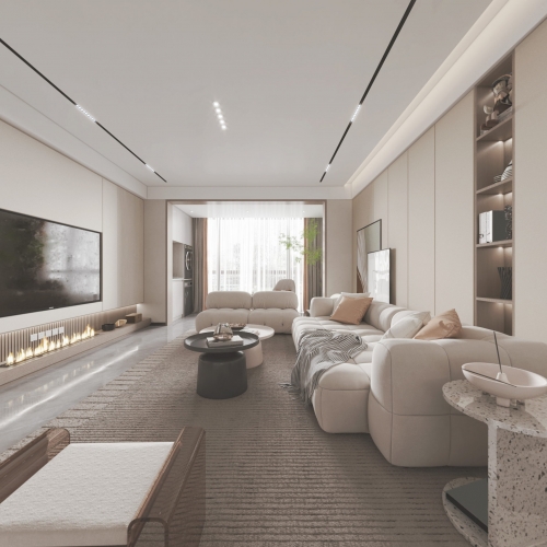 Modern A Living Room-ID:592360025