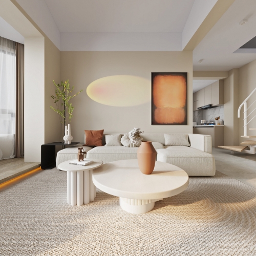 Wabi-sabi Style A Living Room-ID:983220105