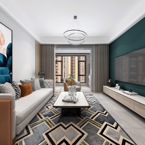 Modern A Living Room-ID:855948933