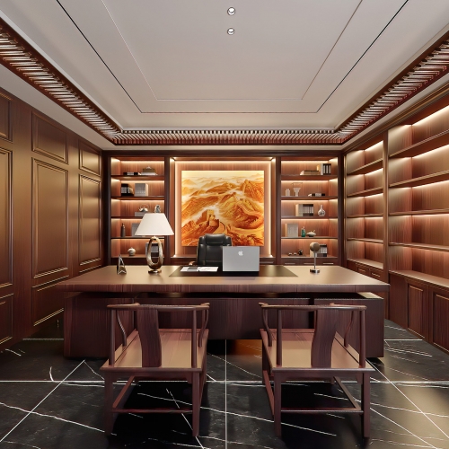 New Chinese Style Manager's Office-ID:251169224