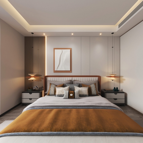 New Chinese Style Bedroom-ID:767910594