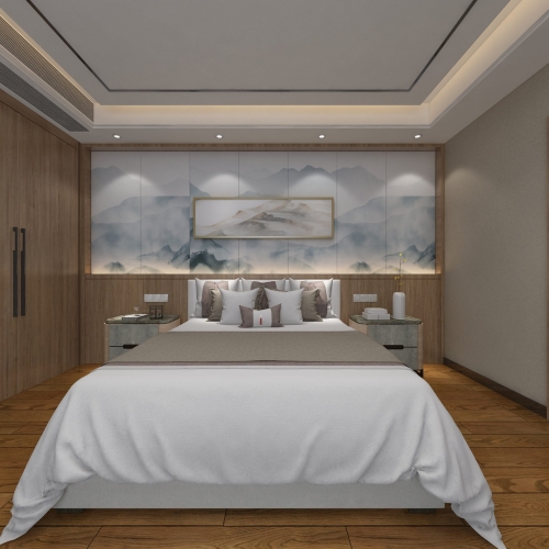 New Chinese Style Bedroom-ID:660470963