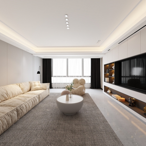 Modern A Living Room-ID:651501898