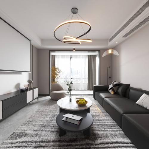 Modern A Living Room-ID:287633909