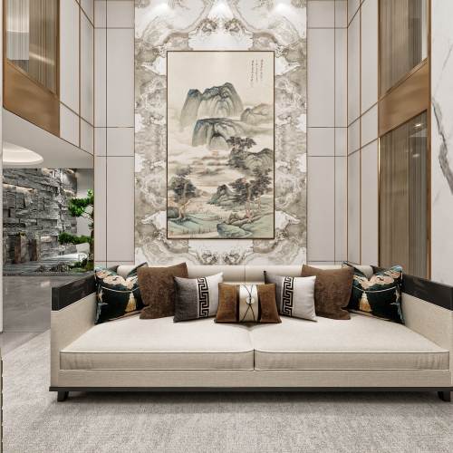 New Chinese Style A Living Room-ID:563312055