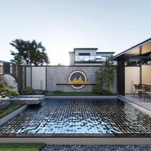 New Chinese Style Courtyard/landscape-ID:285284048