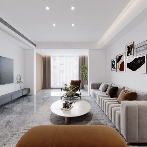 Modern A Living Room-ID:603684903