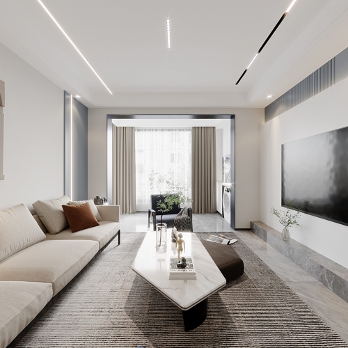 Modern A Living Room-ID:412646062