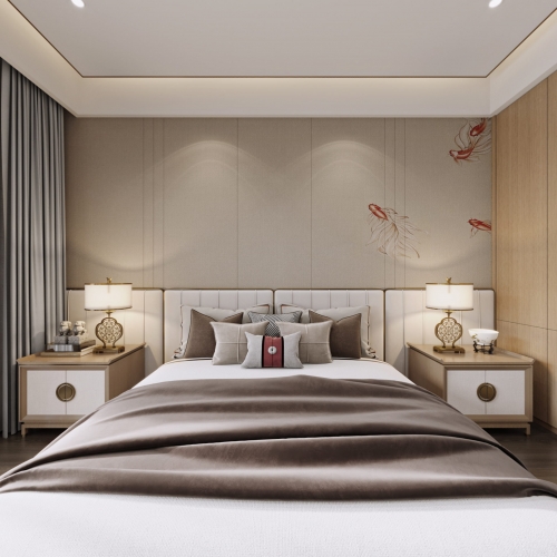 New Chinese Style Bedroom-ID:788681986