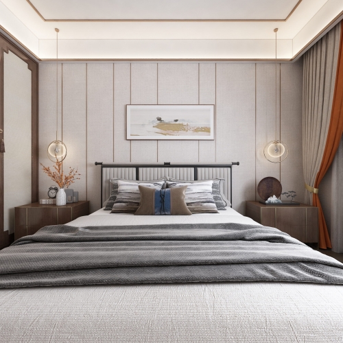New Chinese Style Bedroom-ID:284677039