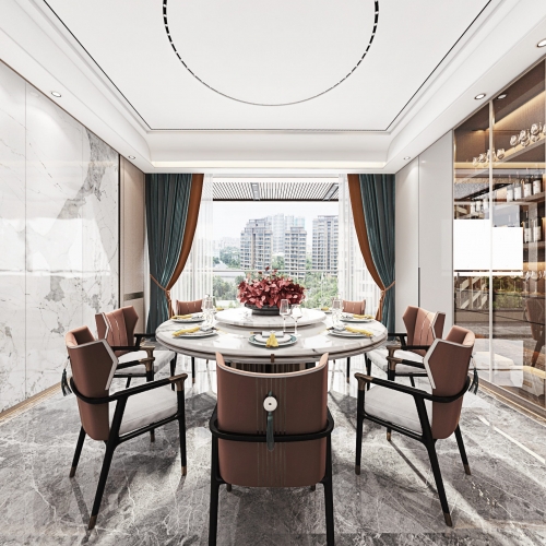 New Chinese Style Dining Room-ID:762995006