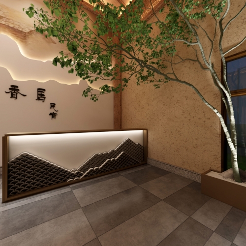 New Chinese Style Lobby Hall-ID:345370057