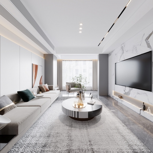 Modern A Living Room-ID:784706122