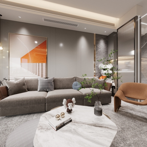 Modern A Living Room-ID:458044058