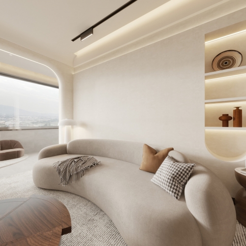 Wabi-sabi Style A Living Room-ID:140501985