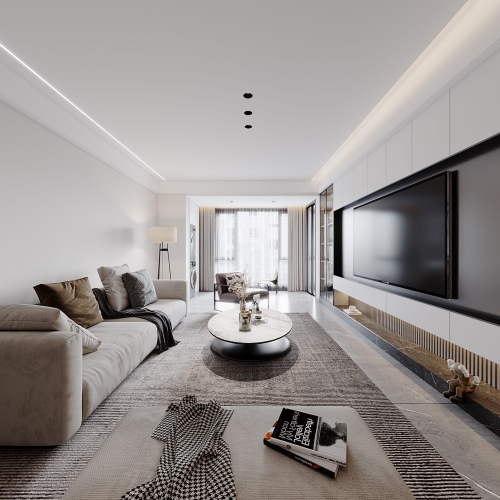 Modern A Living Room-ID:998191125
