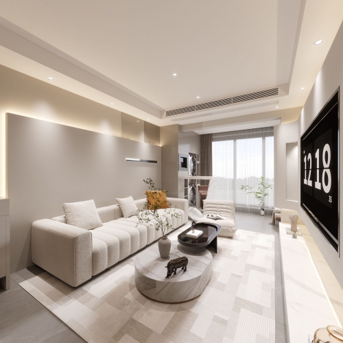 Modern A Living Room-ID:409382109