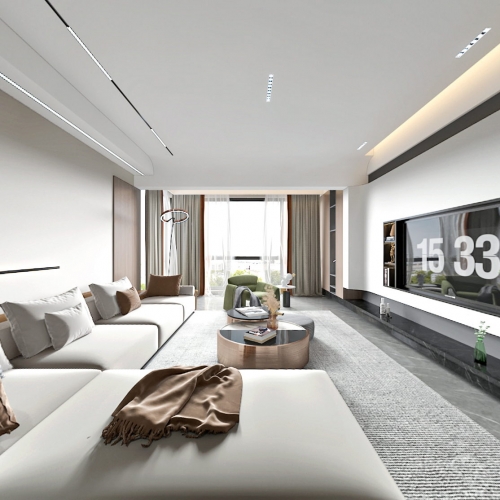 Modern A Living Room-ID:363284112