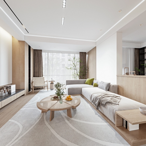 Modern Nordic Style Japanese Style A Living Room-ID:716067085