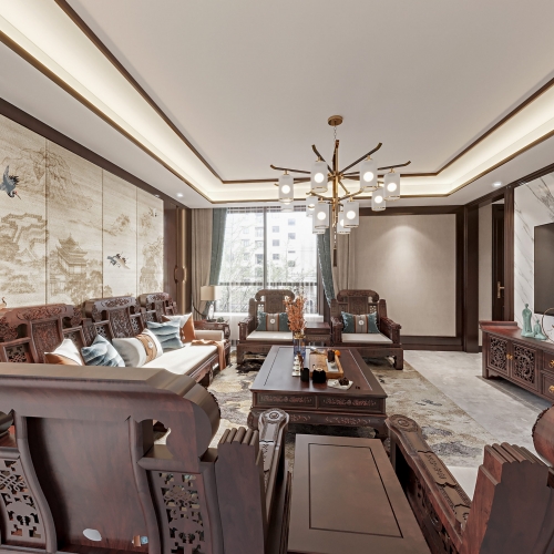 Chinese Style A Living Room-ID:825040318