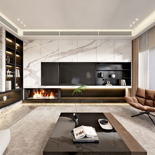 Modern A Living Room-ID:442348003
