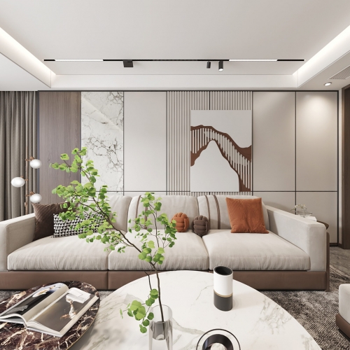 Modern A Living Room-ID:667870046