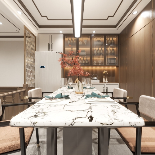 New Chinese Style Dining Room-ID:959256894