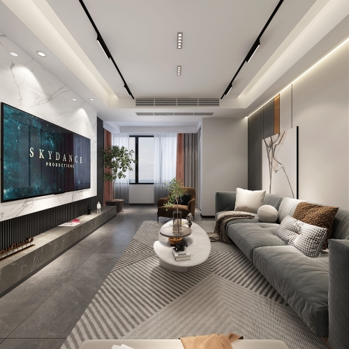 Modern A Living Room-ID:322185999