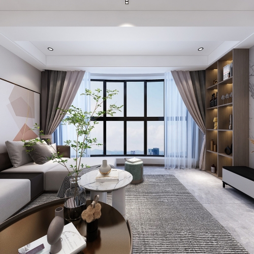 Modern A Living Room-ID:650233037