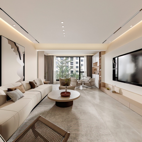 Modern A Living Room-ID:341449985