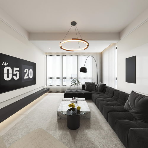 Modern A Living Room-ID:558265925