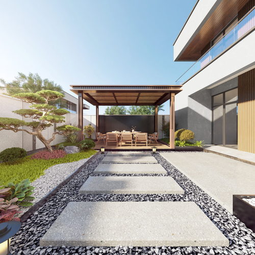 Modern Courtyard/landscape-ID:406014922