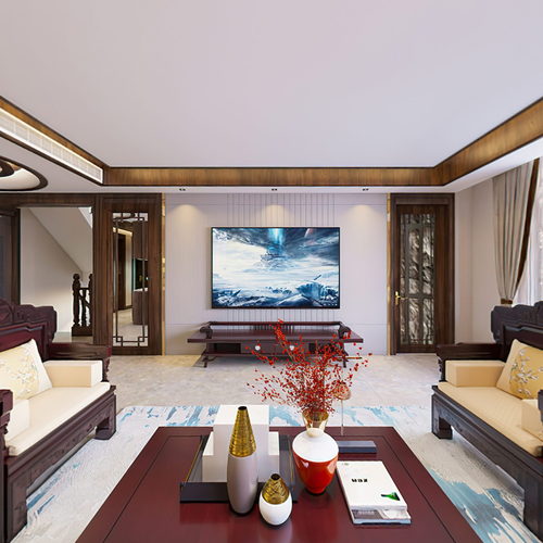 Chinese Style A Living Room-ID:573853977