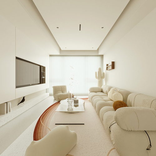Wabi-sabi Style A Living Room-ID:510446077