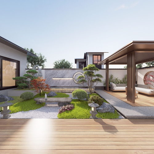 New Chinese Style Courtyard/landscape-ID:118978983