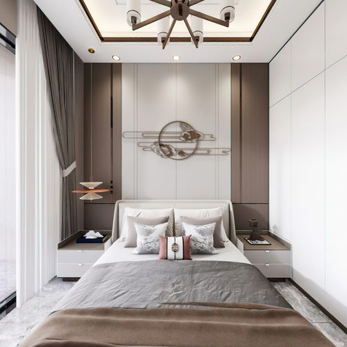 New Chinese Style Bedroom-ID:808384906