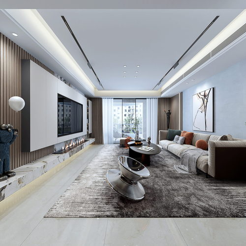 Modern A Living Room-ID:265418053