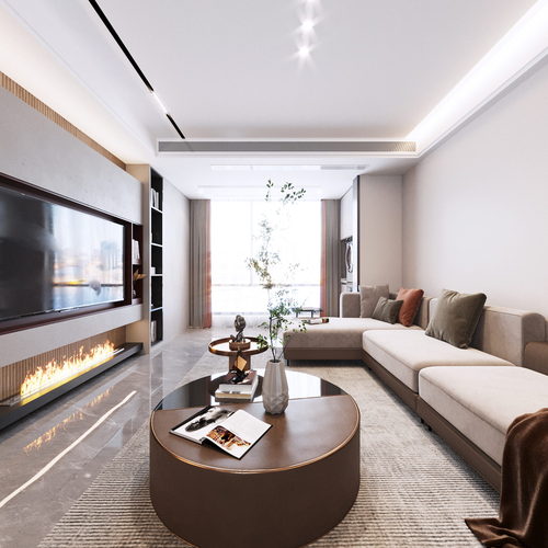 Modern A Living Room-ID:614240886