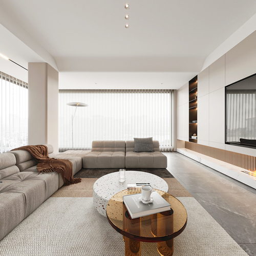 Modern A Living Room-ID:695259091