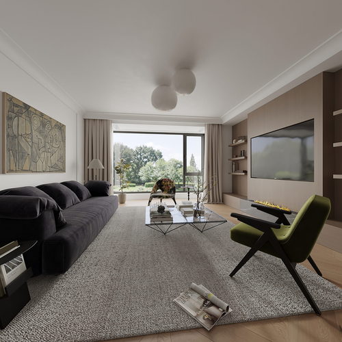 Modern A Living Room-ID:392168057
