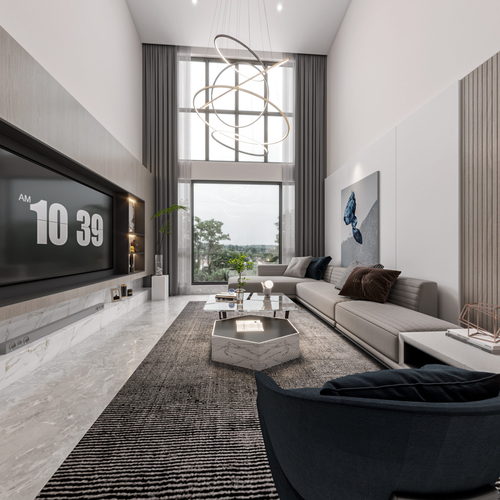 Modern A Living Room-ID:158257011