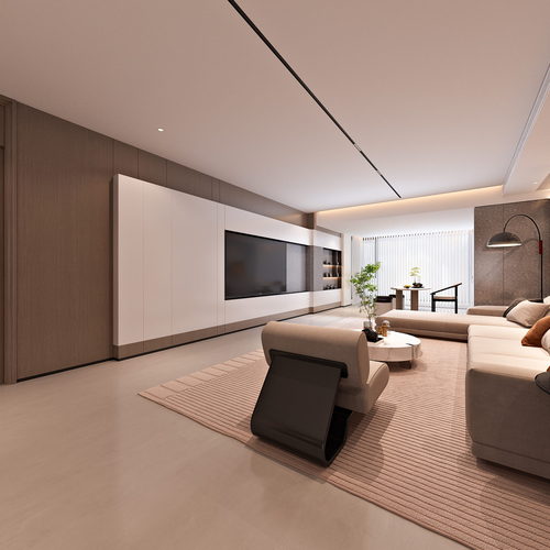 Modern A Living Room-ID:689424994