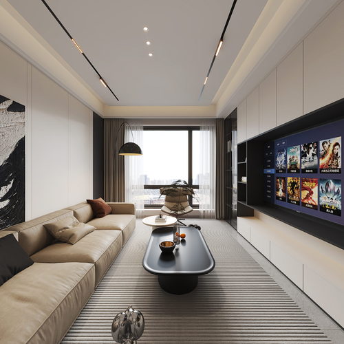 Modern A Living Room-ID:557616957