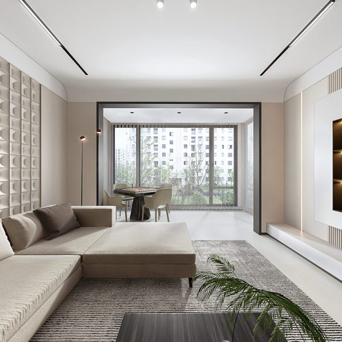 Modern A Living Room-ID:505261901